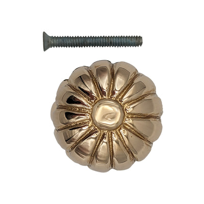 ##Antique Hardware## 1 3/8 Round Daisy Flower Cabinet & Furniture Knob