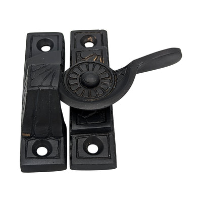 ##Antique Hardware## Solid Brass Art Deco Style Window Sash Lock