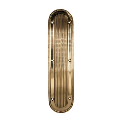 ##Antique Hardware## 10 1/2 Inch Art Deco Style Door Pull and Push Plate (Several Finishes Available)