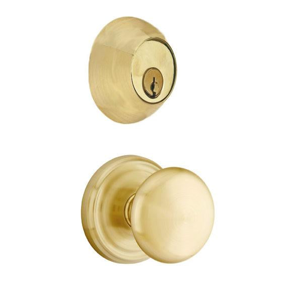 ##Antique Hardware## Emtek Regular Entryway Set with Providence Round Brass Knob (Several Finishes Available)