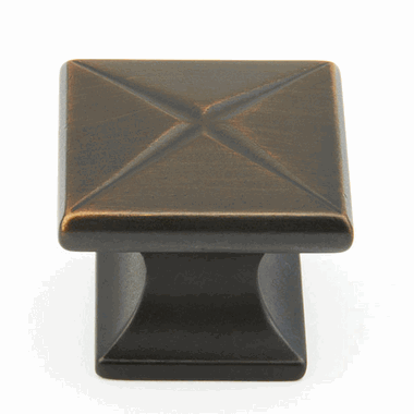 Antique Hardware 1 3/8 Inch Modern Northport Square Cabinet & Furniture Knob CABINET KNOB