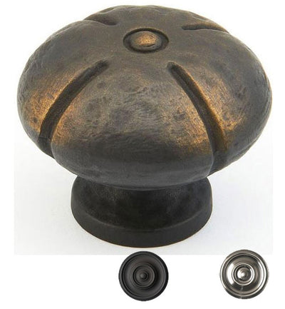 Antique Hardware 1 3/8 Inch Siena Round Hand-Hammered Cabinet & Furniture Knob CABINET KNOB