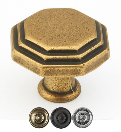 Antique Hardware 1 1/8 Inch Firenza Octagon Cabinet & Furniture Knob CABINET KNOB