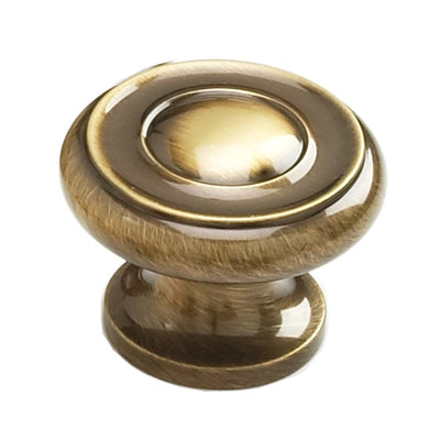 ##Antique Hardware## 1 1/2 Inch Large Traditional Colonial Style Round Cabinet & Furniture Knob