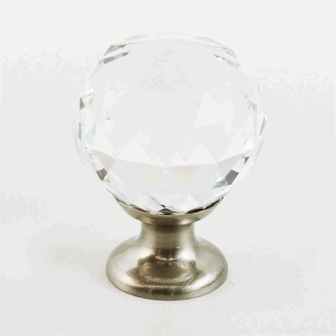 Antique Hardware 1 1/8 Inch Stargaze Crystal Round Cabinet & Furniture Knob CABINET KNOB