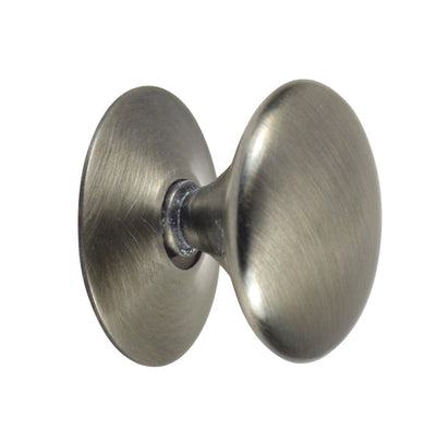 Antique Hardware 1 1/2 Inch Pure Brass Traditional Round Knob (Antique Nickel Finish) Cabinet Knobs & Handles