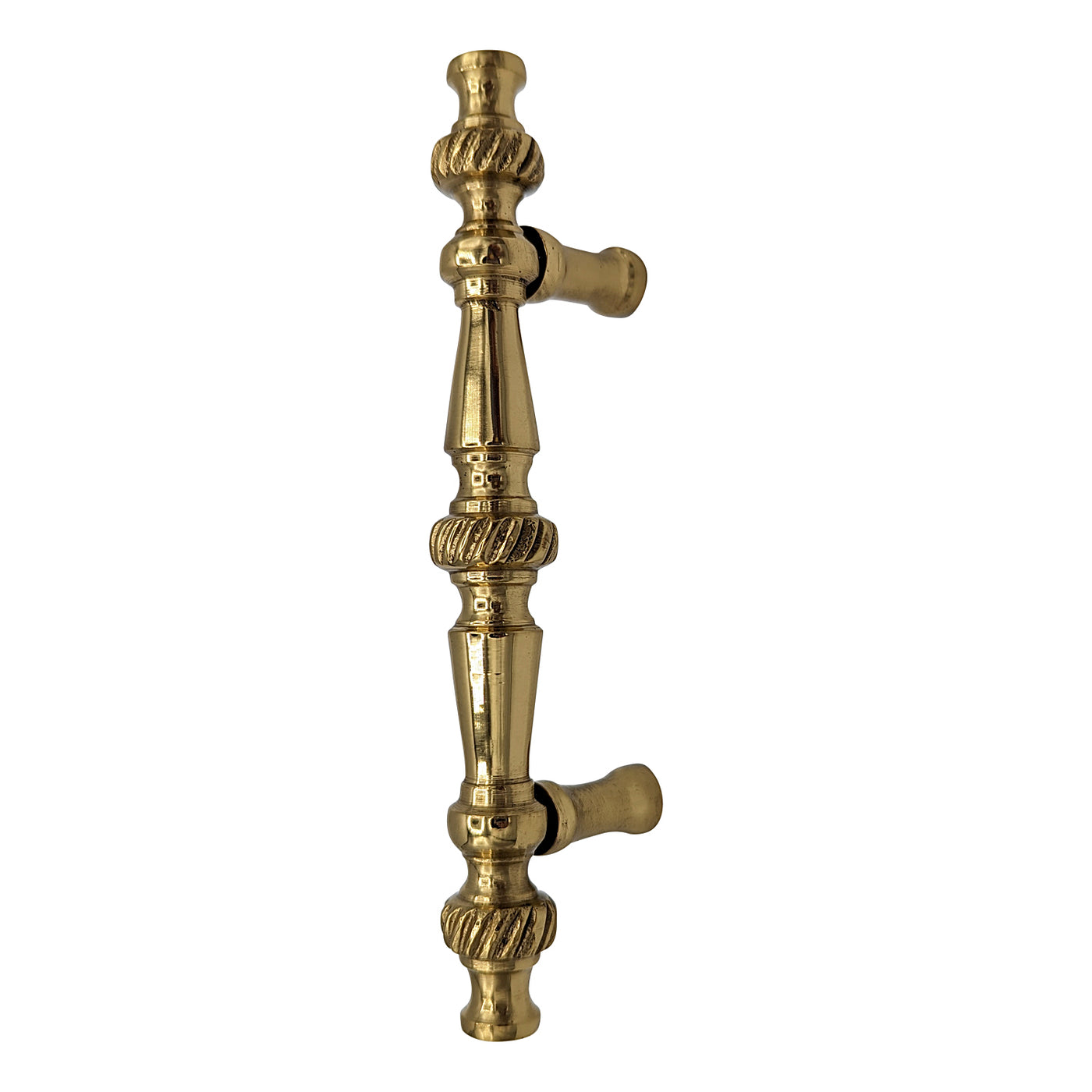 ##Antique Hardware## 5 Inch Overall (3 Inch c-c) Solid Brass Georgian Roped Style Pull (Several Finishes Available)