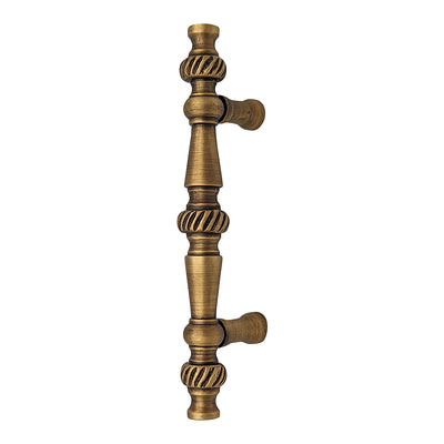 ##Antique Hardware## 5 Inch Overall (3 Inch c-c) Solid Brass Georgian Roped Style Pull (Several Finishes Available)