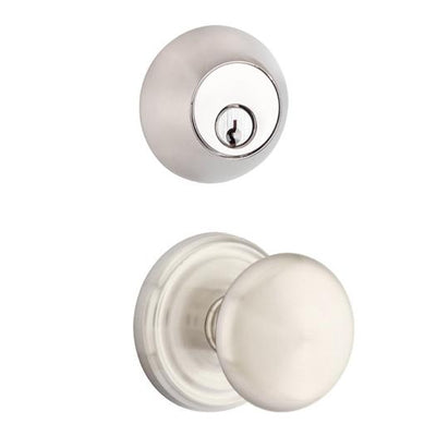 ##Antique Hardware## Emtek Regular Entryway Set with Providence Round Brass Knob (Several Finishes Available)