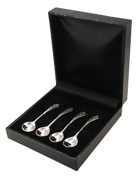 ##Antique Hardware## Set of 4 Sterling Silver Ornate Style (Boxed)