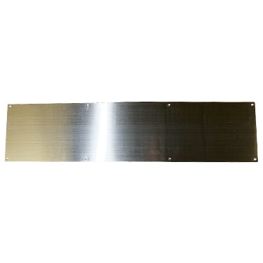 ##Antique Hardware## Open Box Sale Item 6 Inch x 34 Inch Stainless Steel Kick Plate (Brushed Nickel Finish)