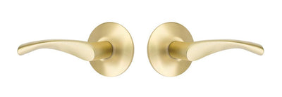 Antique Hardware Emtek Solid Brass Triton Lever With Modern Rosette (Several Finish Options) EMTEK LEVER DOOR KNOB