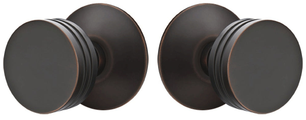 ##Antique Hardware## Solid Brass Bern Door Knob Set With Modern Rosette (Several Finish Options)