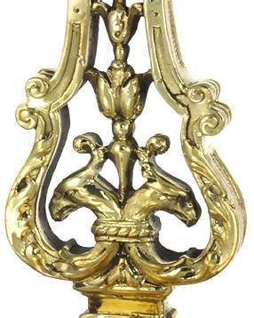 ##Antique Hardware## French Empire 9 inch Brass Lost Wax Cast Door Knocker (Several Finishes Available)