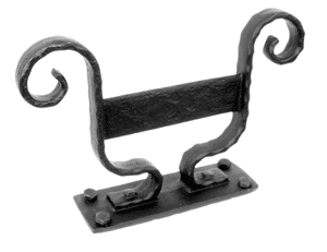 ##Antique Hardware## Black Iron Foot Scraper