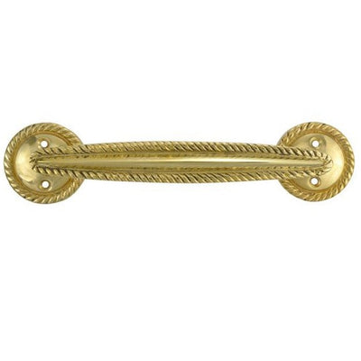 Antique Hardware 7 Inch Overall (5.00 c-c) Georgian Rope Style Solid Brass Pull (Several Finishes Available) CABINET PULL