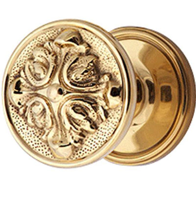 ##Antique Hardware## Traditional Rosette Door Knob Set with Romanesque Style Door Knobs (Several Finishes Available)