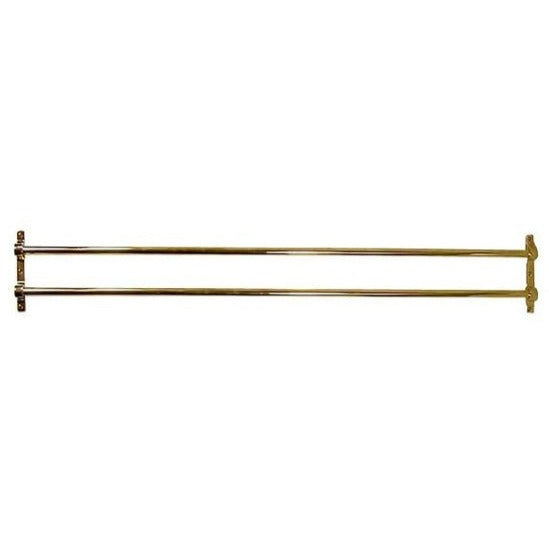 ##Antique Hardware## 36 Inch Solid Brass Double Push Bar