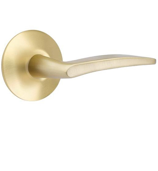 Antique Hardware Emtek Solid Brass Poseidon Lever With Modern Rosette (Several Finish Options) EMTEK LEVER DOOR KNOB