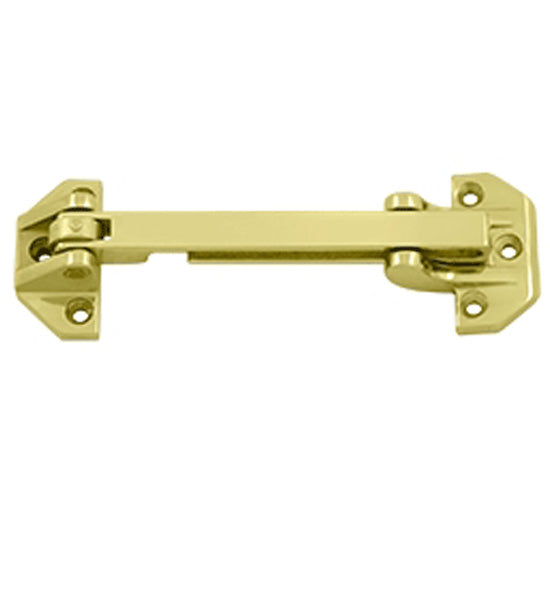 ##Antique Hardware## Door Guards, Security, Solid Brass 6 3/4 Inch Door Guard