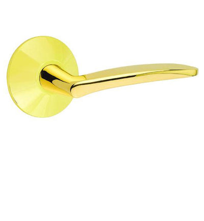 Antique Hardware Emtek Solid Brass Poseidon Lever With Modern Rosette (Several Finish Options) EMTEK LEVER DOOR KNOB