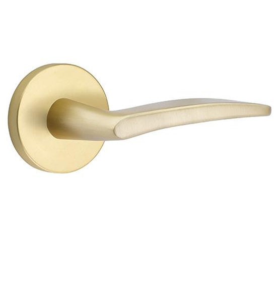 Antique Hardware Emtek Solid Brass Poseidon Lever With Disk Rosette (Several Finish Options) EMTEK LEVER DOOR KNOB