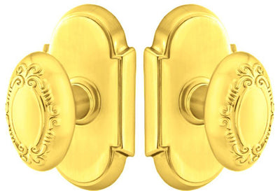 ##Antique Hardware## Solid Brass Victoria Door Knob Set With # 8 Rosette (Several Finish Options)