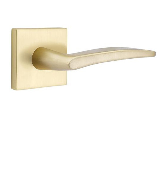 Antique Hardware Emtek Solid Brass Poseidon Lever With Square Rosette (Several Finish Options) EMTEK LEVER DOOR KNOB