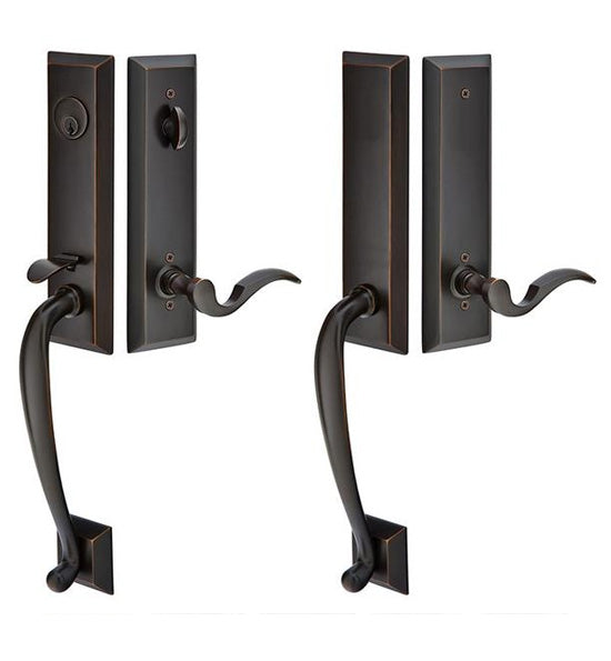 ##Antique Hardware## Solid Brass Adams Style Double Door Entryway Set