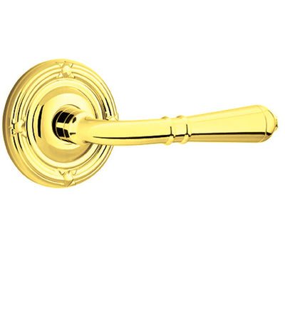 Antique Hardware Emtek Solid Brass Turino Lever With Ribbon & Reed Rosette (Many Finishes Available) EMTEK LEVER DOOR KNOB