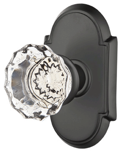 ##Antique Hardware## Emtek Crystal Astoria Door Knob Set With # 8 Rosette (Several Finish Options)