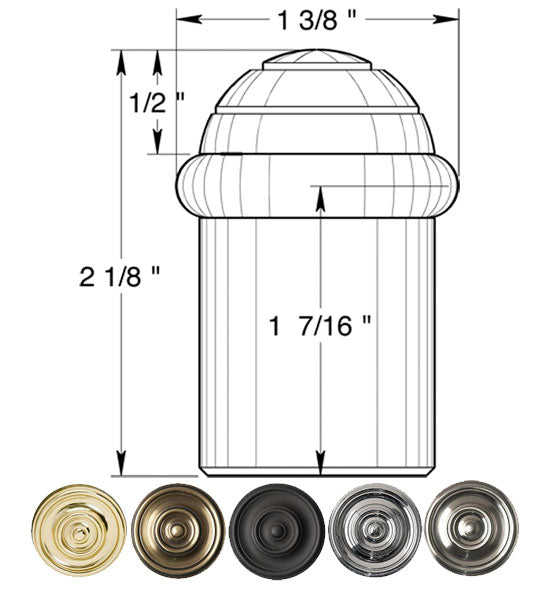 ##Antique Hardware## Floor Mounted Bumper Door Stop