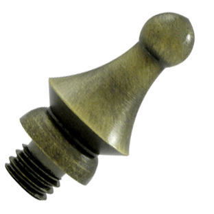 ##Antique Hardware## 1 1/4 Inch Solid Brass Windsor Tip Door Finial