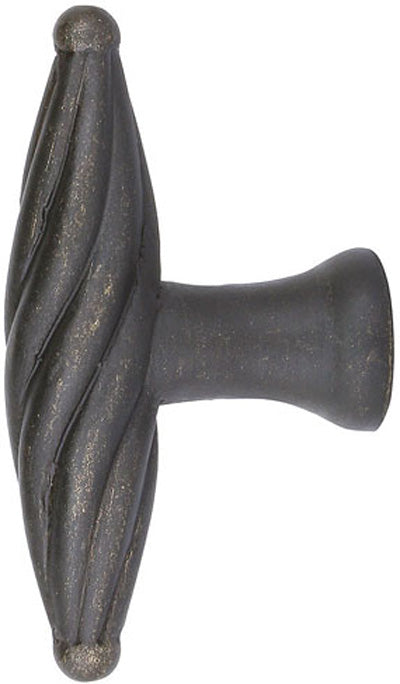 ##Antique Hardware## 3 Inch Tuscany Bronze Twist Finger Cabinet & Furniture Knob