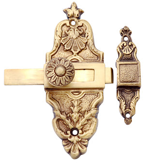 ##Antique Hardware## 4 5/8 Inch Tall French Door or Cabinet Slide Bolt Latch (Several Finishes Available)