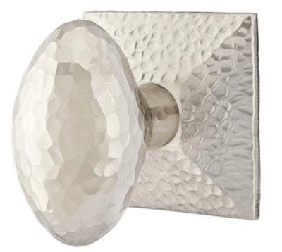 ##Antique Hardware## Hammered Egg Knob With Hammered Rosette (Several Finish Options)