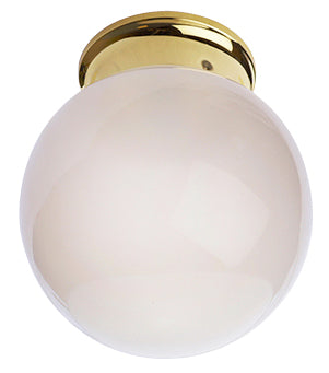 ##Antique Hardware## Sphere Glass Overhead Light Fixture