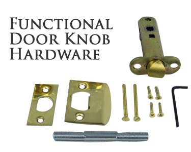 ##Antique Hardware## Eastlake Rosette Door Set with Egg Door Knobs (Several Finishes Available)