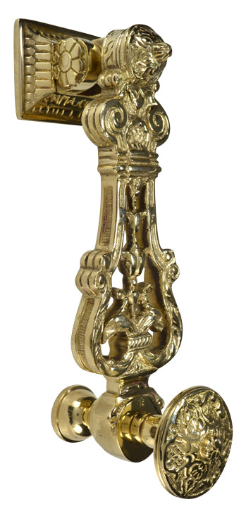 ##Antique Hardware## French Empire 9 inch Brass Lost Wax Cast Door Knocker (Several Finishes Available)