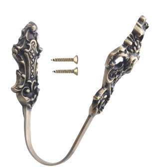 ##Antique Hardware## Solid Brass Curtain Tie Back - Baroque Style