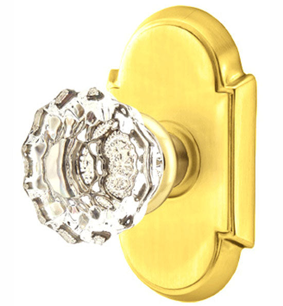 ##Antique Hardware## Emtek Crystal Astoria Door Knob Set With # 8 Rosette (Several Finish Options)