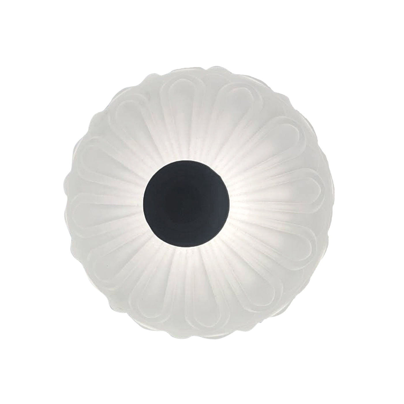 ##Antique Hardware## Colonial Style Glass Shade Overhead Ceiling Light Fixture (Flat Black Finish)