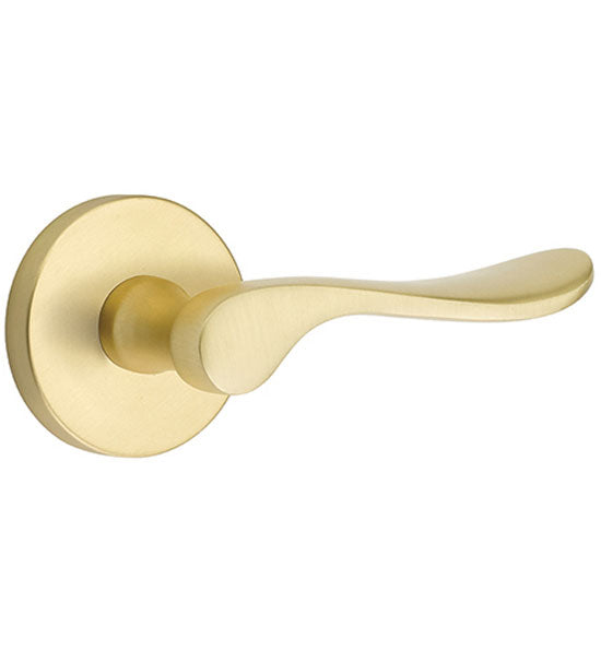 Antique Hardware Emtek Solid Brass Luzern Lever With Disk Rosette (Several Finishes Available) EMTEK LEVER DOOR KNOB