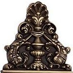 ##Antique Hardware## Solid Brass Ornate Victorian Push Plate (Antique Brass Finish)