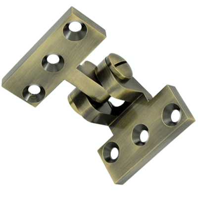 ##Antique Hardware## 2 1/2 x 3 3/4 Inch Solid Brass Intermediate Pivot Hinge