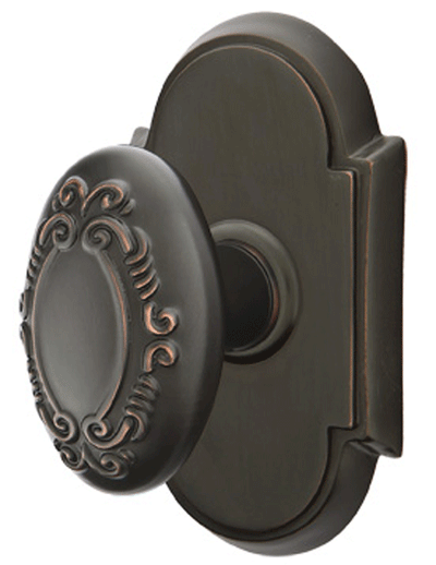 ##Antique Hardware## Solid Brass Victoria Door Knob Set With # 8 Rosette (Several Finish Options)